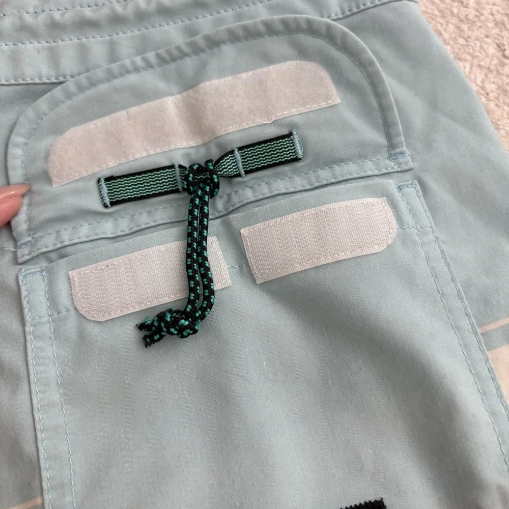 VISSLA Aqua and Striped Board Shorts